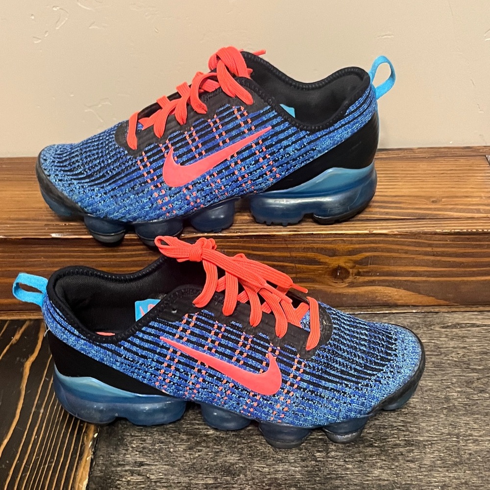 Nike Air VaporMax Flyknit Blue Fury GS - Picture 4 of 16